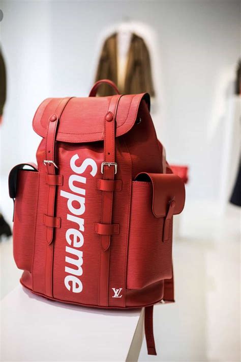 fake louis vuitton and supreme backpack|faux louis vuitton backpack.